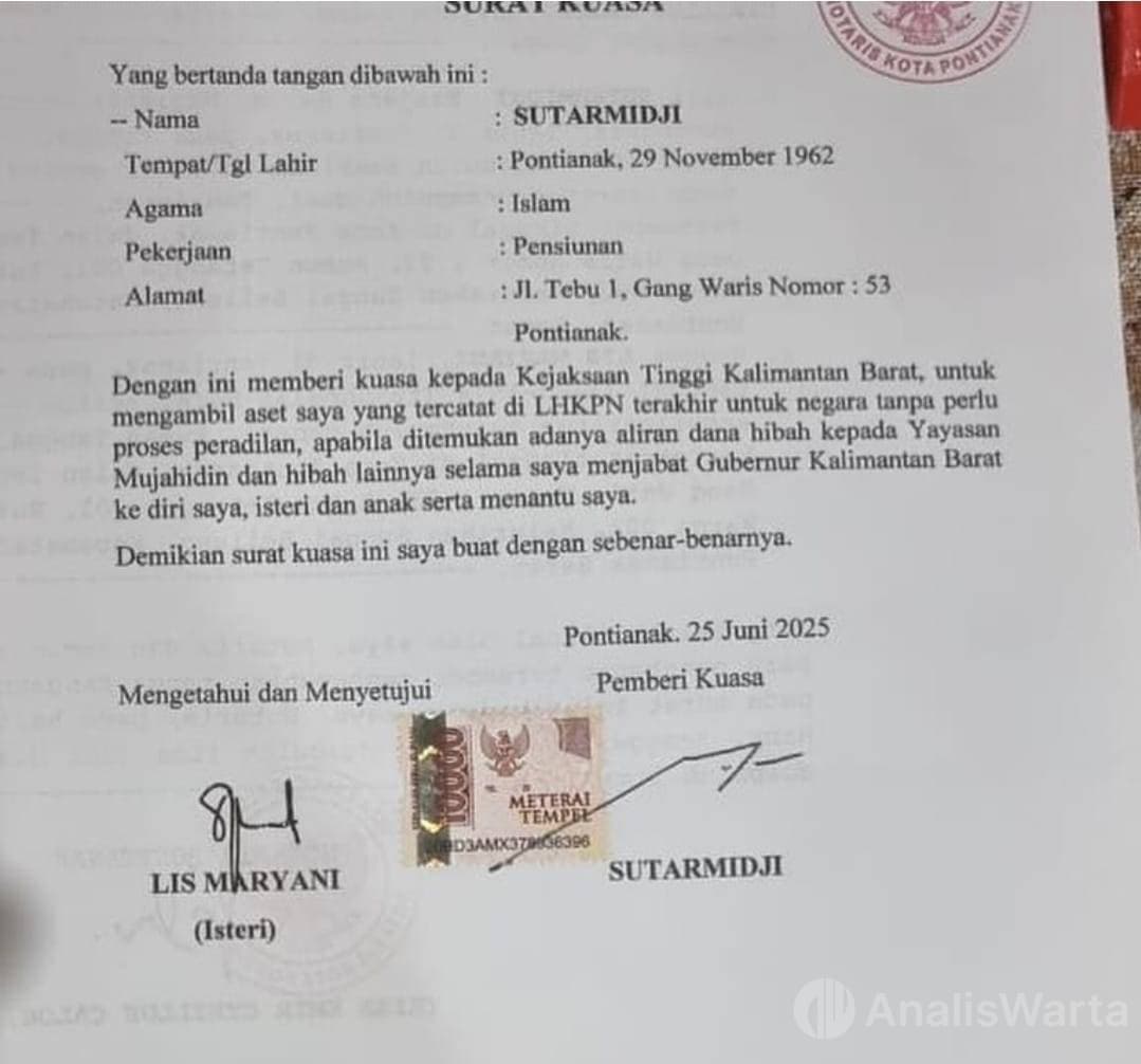 Pesan Tenang Sutarmidji: Usut yang Jelas, Jangan Paksakan yang Sumir