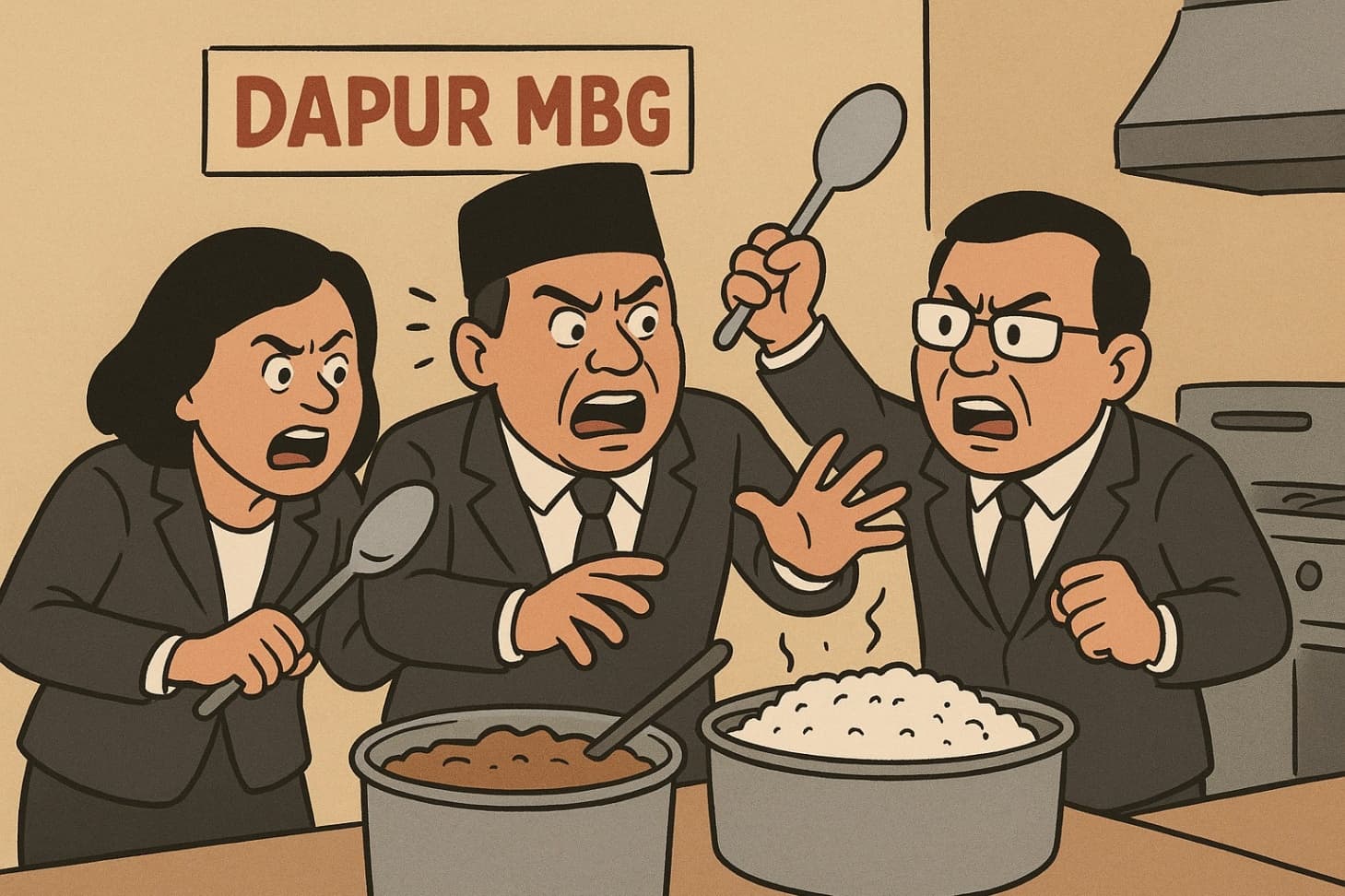 Dapur Wakil Rakyat di Balik Makan Gratis